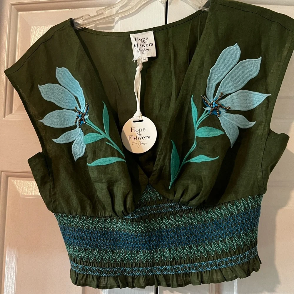 Hope for Flowers Green Crop Top - Picture 6 of 7